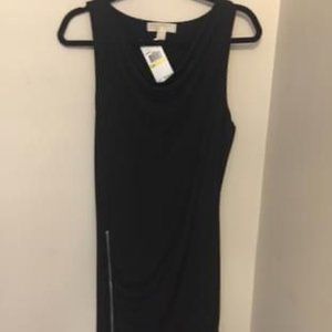 Michael Kors Black S/L Cowlink Zipdetail